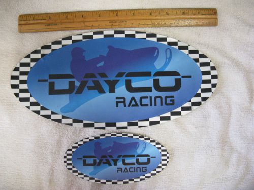 Dayco racing snowmobile automotive stickers vintage 2-pc