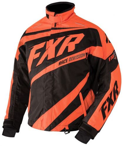 2016 fxr black/orange cold cross x mens warm winter snowmobile jacket- xl - new