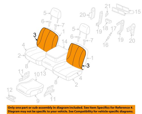 Dodge chrysler oem 2006 ram 1500 front seat-seat cover-seat back left 1dn531d5aa