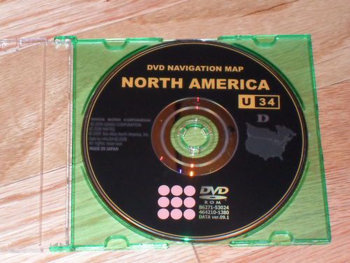 08 09 toyota sequoia  dvd navigation disc cd u34 disk