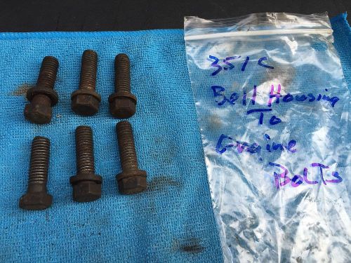 351 c cleveland bell housing mounting bolts, original ford mustang cougar torino