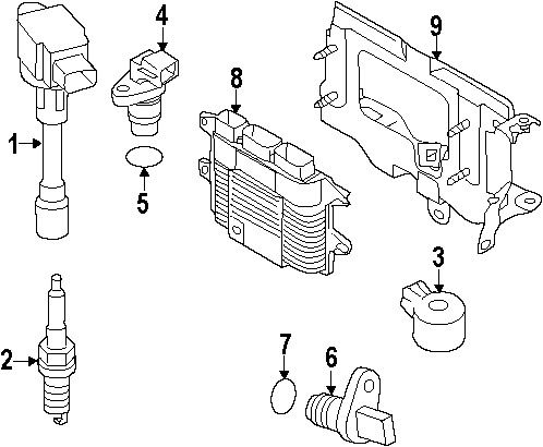 Nissan 237311kc0a genuine oem crankshaft position sensor