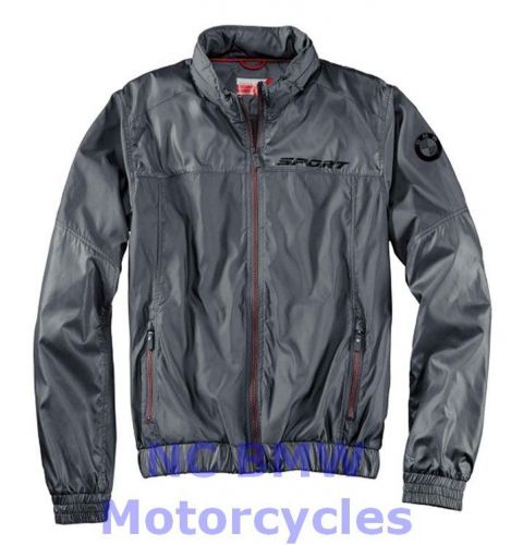 Bmw genuine motorrad motorcycle men sport jacket dark gray size m 76878552753