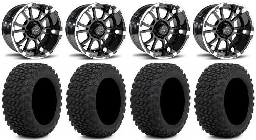 Fairway alloys sixer golf wheels 14&#034; 23x10-14 xt trail tires yamaha