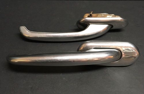 Jeep door handles exterior outside stainless chrome pair
