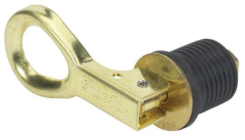 Moeller snap-tite boat bailer plug (1-inch, brass)