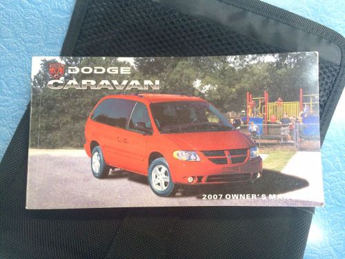 2007 dodge caravan owners manual in original case