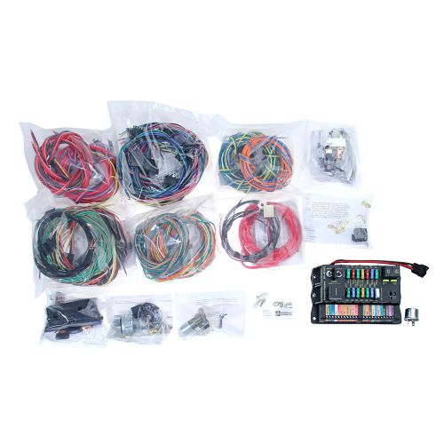 500695 mustang american autowire highway 22 complete wiring kit universal | cj p