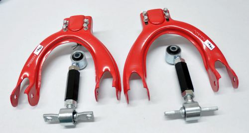 Honda civic, crx, acura integra front control arms &amp; rear camber kit - red