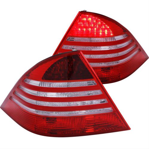 Anzo led taillights red/clear lens chrome housing 2000-2006 mercedes-benz s430