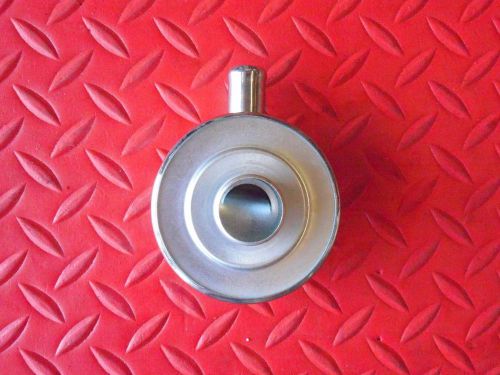 Spectre chrome steel push in breather w/ tube and grommet breather tube new 4279