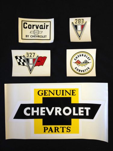 Chevrolet water decals by cholakian enterprises - original 1960s