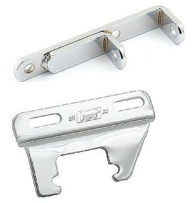 Side mount header bracket  alternator set chrome steel for short water pump