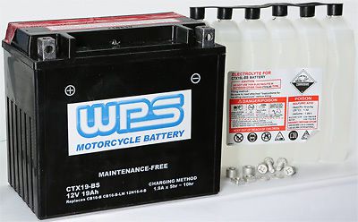 Battery maint free ctx19-bs