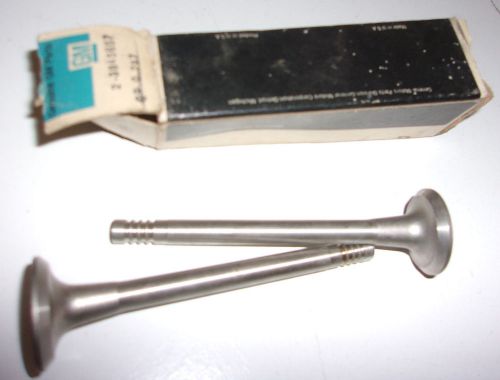 1960-1967 chevy corvair exhaust valves nos set of 2 oversize 3845697  -  ch698
