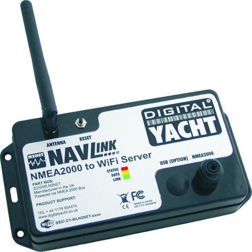 Digital yacht navlink nmea 200 wireless data server mfg# zdigwln2net