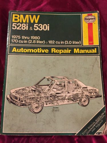 Haynes repair manual bmw 528i 530i 1975-80