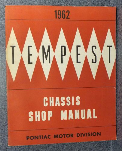 1962 oem pontiac motor division tempest chassis shop manual station wagon coupe