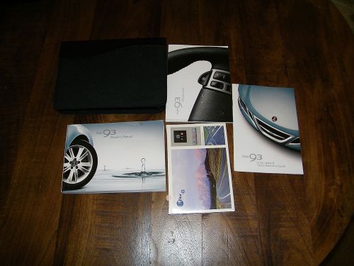2011 saab 9-3 93 owners manual with case and navigation saab36