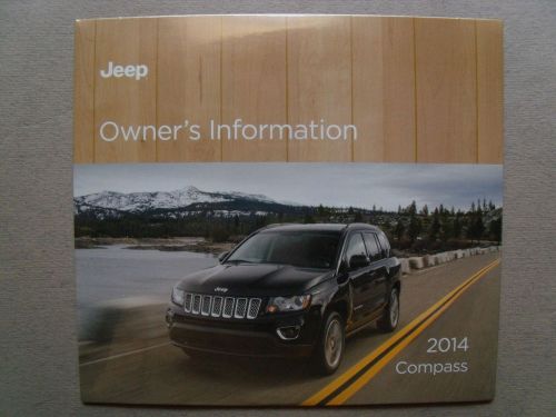 2014 jeep compass owner&#039;s information dvd manual / factory sealed !!