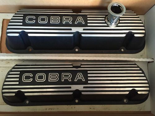 Ford racing black valve covers w/ cobra logo (86-93 5.0l)