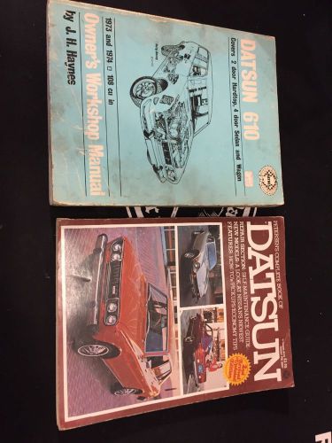 Datsun 510, 610, nissan 280 shop manual (pair) petersens, haynes, rare vintage!