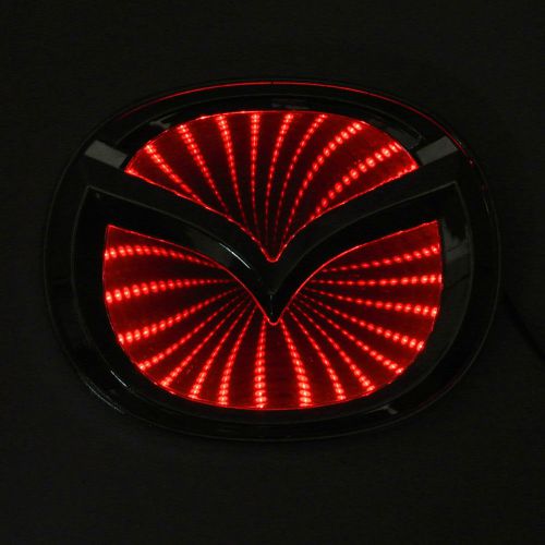 1x for mazda 3d led car decal tail logo light badge lamp emblem sticker red new