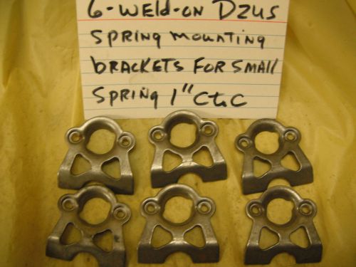 6 weld on dzus spring brackets for 1&#034; c-c springs