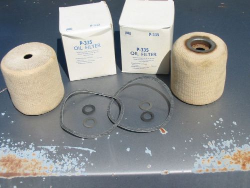 Nos luber finer p335 engine sock oil filter cartridge v8 international harvester