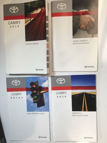 2014 toyota camry owners manual. free same day shipping #097