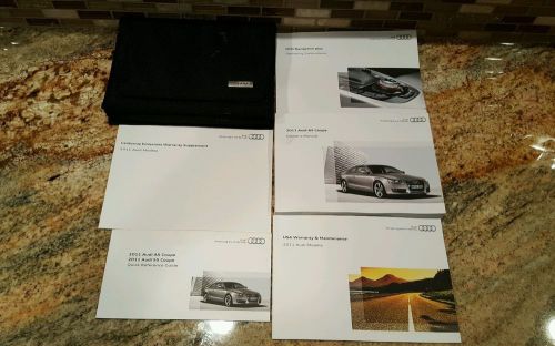2011 audi  a5 coupe factory owners manual and navigation set and case