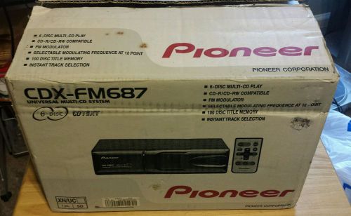 Pioneer cdx-fm687 6 disc cd disc changer player car auto complete new in box