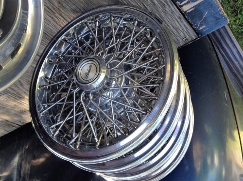 15&#034; gm wire wheel hubcaps, berlinetta, heavy duty (4 each)