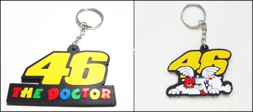 New 1 rubber valentino rossi, the doctor vr 46 motogp keychain/keyring.