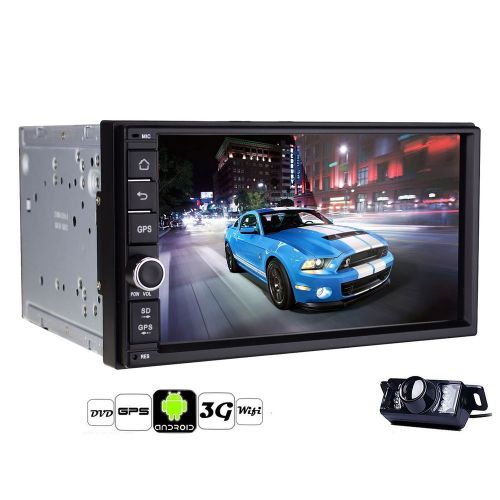 Quad core android4.4 3g wifi car radio stereo dvd player capacitive gps navi+cam
