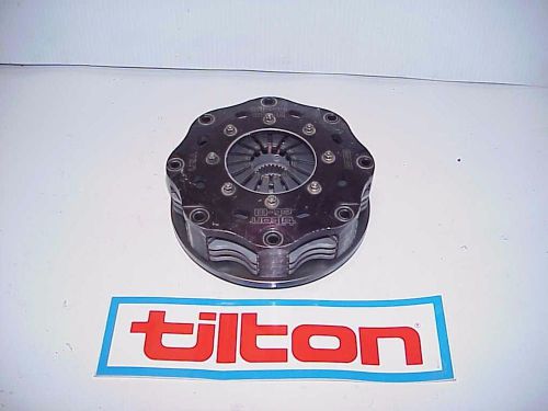 Tilton ot-iii chevy pro 5.5&#034; triple disc 26 spline clutch &amp; backing plate imca