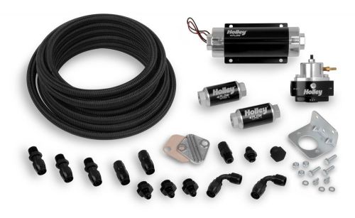 Holley 526-2 terminator efi fuel system plumbing kit with pro-lite 350 hose