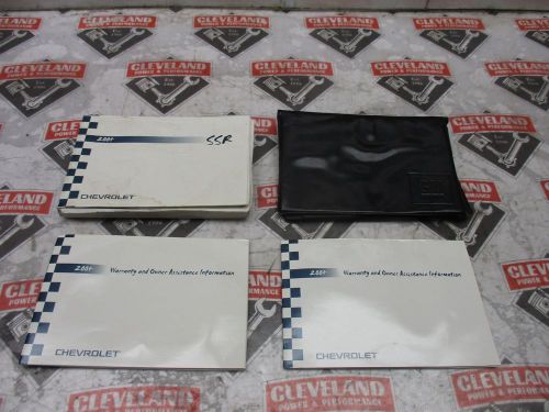 2004 chevrolet ssr oem owners manual literature w/ case