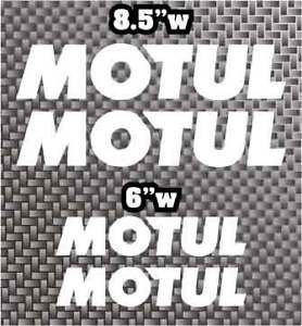 4x motul motor oil decal sticker moto gp motorcycle or car belly pan free ship