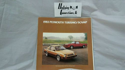 1983  83  plymouth turismo scamp dealers sales brochure