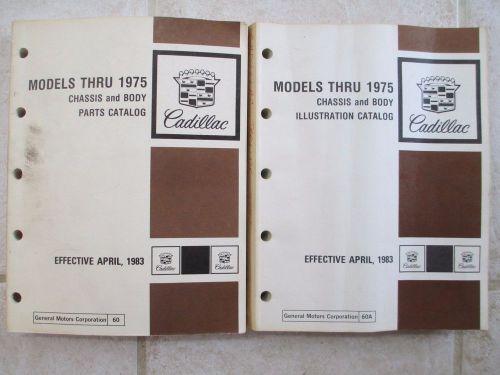 Cadillac models thru 1975 parts and illustration manuals