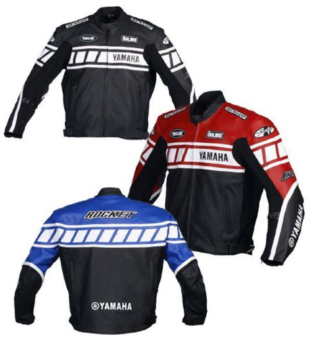 Yamaha motorbike leather jacket motorcycle leather jacket racing xs-4xl