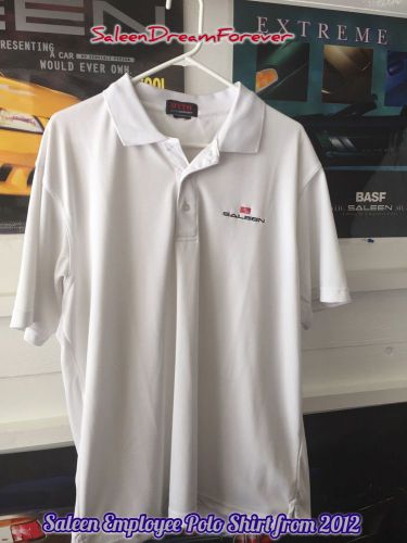 2012 saleen employee white polo shirt mustang s281 s281sc ford gt cobra shelby