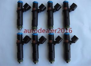 Set of eight ford oem fuel injectors, ford &amp; lincoln 2005-2007 5.4 l new