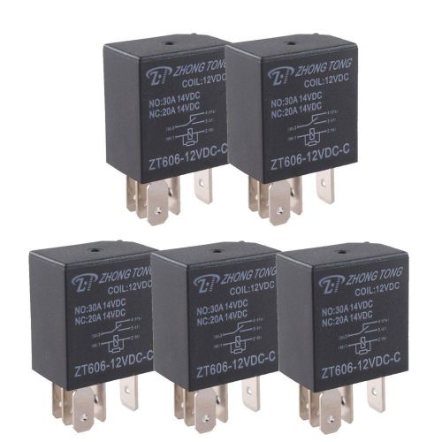 E support car relay 12v 30a spdt 5pin pack of 5 30a 5pin spdt