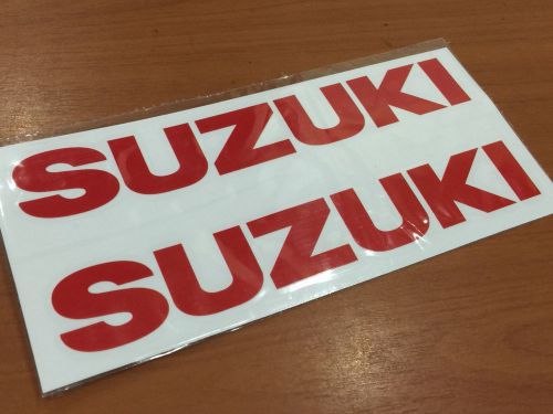 x2 SUZUKI Decals Stickers Vinyl motorcycle gsx-r v-strom hayabusa 6"-12", US $5.20, image 1