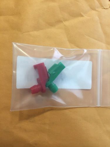 Chevy tailgate handle rod clip 4  pair green/red