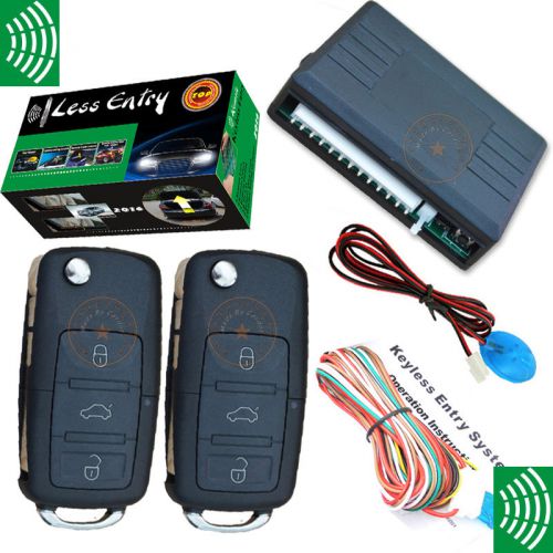 Flip key remote car alarm keyless enry system with trunk release output