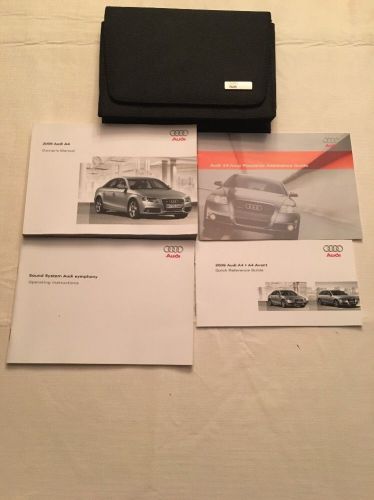 2009 audi a4 owners manual &amp; literature set 09 owner&#039;s