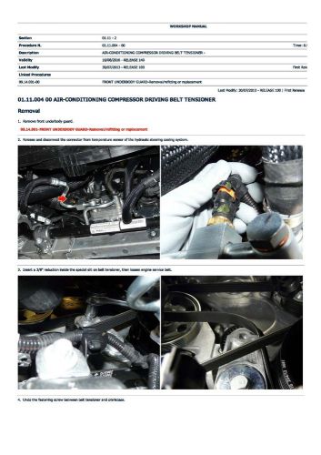 Maserati ghibli 2014 - 2016 workshop manual